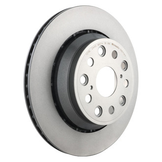 Brembo® - UV Coated Plain Vented Rear Brake Rotor