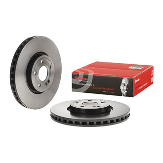 Brembo® - UV Coated Plain Vented Front Brake Rotor