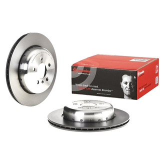 Brembo® - PRIME Composite Plain Vented Rear Driver Side Brake Rotor