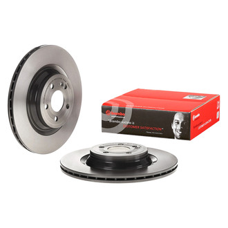 Brembo® - UV Coated Plain Vented Rear Brake Rotor