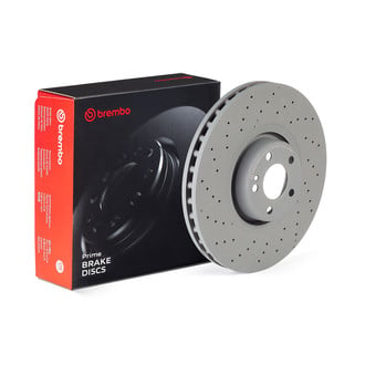 Brembo® - PRIME Co-Cast Drilled Vented Front Brake Rotor