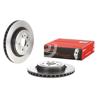 Brembo® - UV Coated Series Plain Vented Rear Brake Rotor