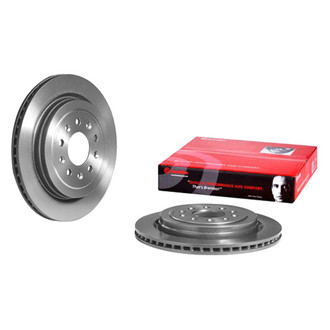 Brembo® - UV Coated Series Plain Vented Rear Brake Rotor