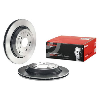 Brembo® - UV Coated Series Plain Vented Rear Brake Rotor