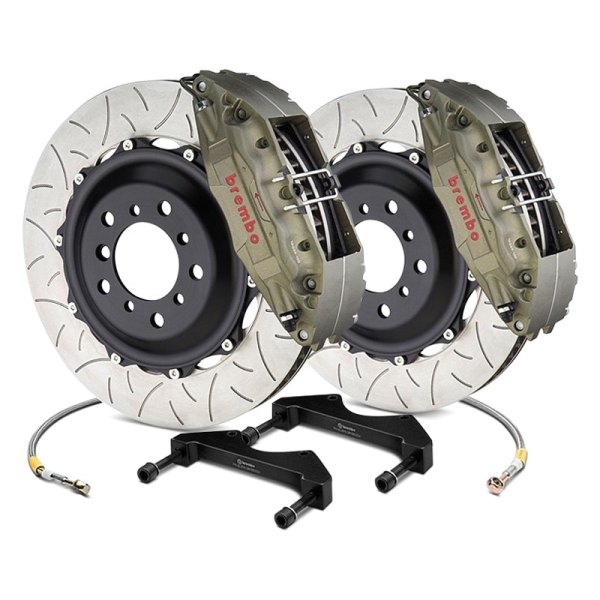 Brembo® Infiniti G35 2004 Racing Series Slotted Type III 2Piece Rotor Front Brake Kit