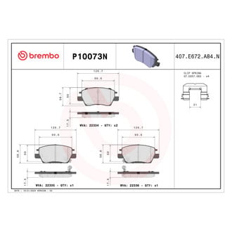 Brembo® - Premium Ceramic Disc Brake Pads