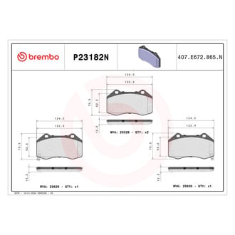 Brembo® - Premium Ceramic Front Disc Brake Pads