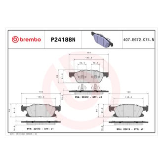 Brembo® - Premium Ceramic Disc Brake Pads