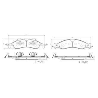 Brembo® - Premium Ceramic Disc Brake Pads