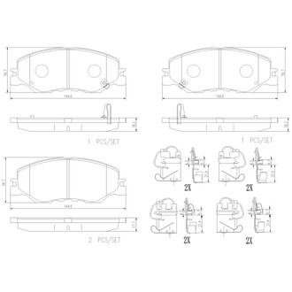 Brembo® - PRIME Ceramic Brake Pads