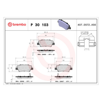 Brembo® - Premium Low-Met OE Equivalent Brake Pads