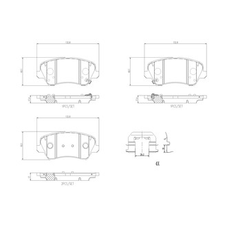 Brembo® - Premium Ceramic Disc Brake Pads