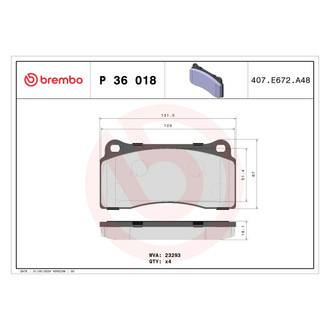 Brembo® - Premium Low-Met OE Equivalent Brake Pads