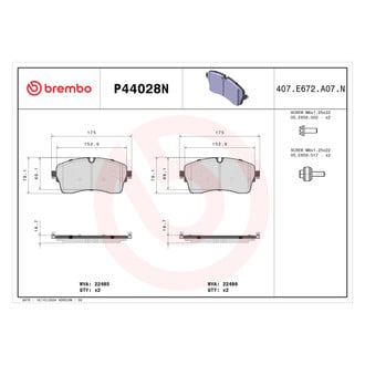 Brembo® - PRIME Ceramic Brake Pads