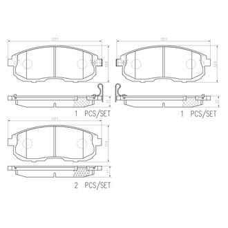 Brembo® - Premium Ceramic Disc Brake Pads