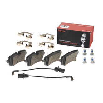Brembo® P85119 - Premium Low-Met OE Equivalent Low-Metallic Rear Brake Pads