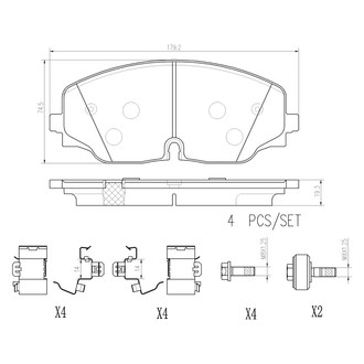 Brembo® - PRIME Ceramic Brake Pads