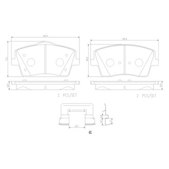Brembo® - PRIME Ceramic Brake Pads