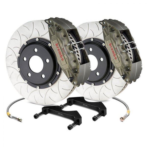 Brembo® - Subaru WRX 2013 Racing Series Slotted Type III 2-Piece Rotor ...