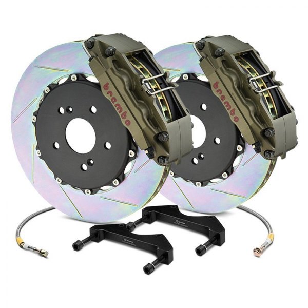  Brembo® - Racing Series Slotted Type I 2-Piece Rotor Anodized Rear Brake Kit