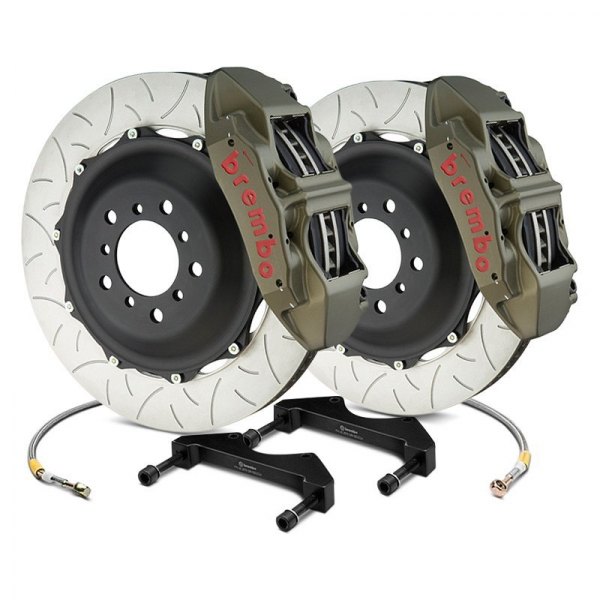  Brembo® - Racing Series Slotted Type III 2-Piece Rotor Anodized Rear Brake Kit