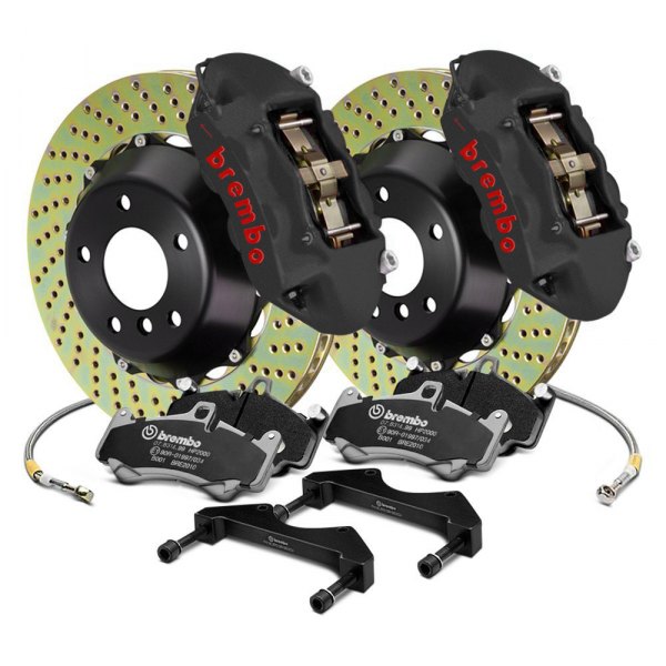  Brembo® - GT-S Series Cross Drilled 2-Piece Rotor Front Big Brake Kit