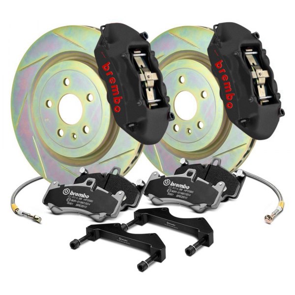  Brembo® - GT-S Series Slotted 1-Piece Rotor Rear Big Brake Kit