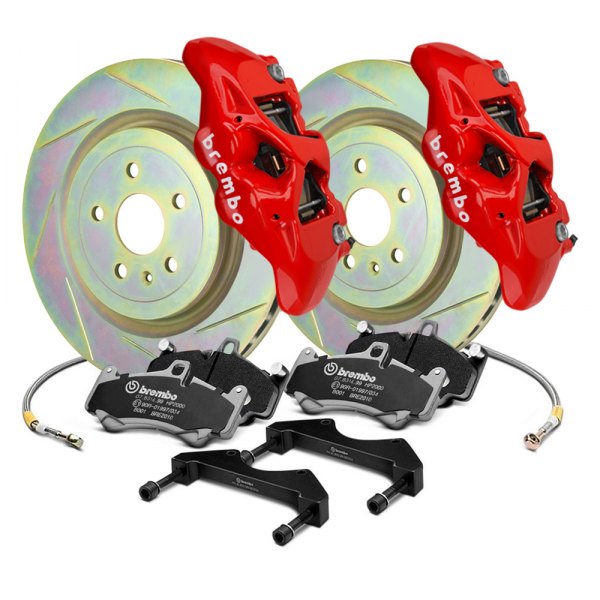 Brembo® - GT Series B-M Slotted 1-Piece Rotor Front Big Brake Kit