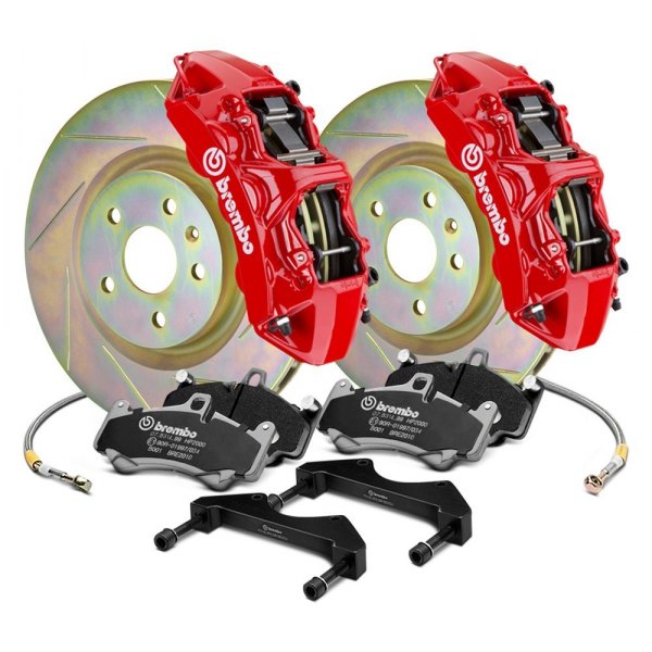 Brembo® - GT Series Slotted 1-Piece Rotor Brake Kit