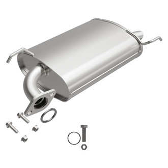 BRExhaust® - Aluminized Steel Rear Passenger Side Exhaust Muffler Kit