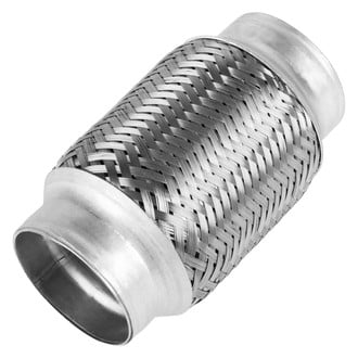 BRExhaust® - Inner Braid Flex Pipe without Ends (2.5" Inlet, 2.5" Outlet, 6" Flex Length)