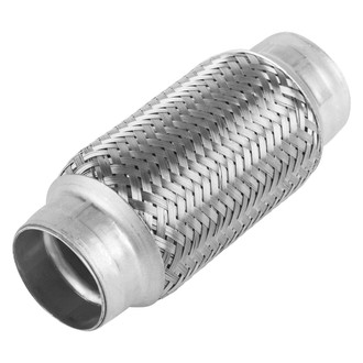 BRExhaust® - Inner Braid Flex Pipe without Ends (1.75" Inlet, 1.75" Outlet, 6" Flex Length)
