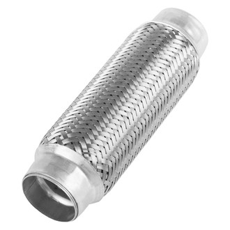 BRExhaust® - Inner Braid Flex Pipe without Ends (1.75" Inlet, 1.75" Outlet, 8" Flex Length)