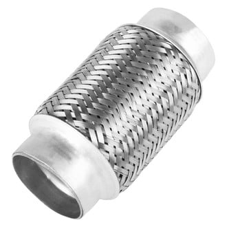 BRExhaust® - Inner Braid Flex Pipe without Ends (2.25" Inlet, 2.25" Outlet, 6" Flex Length)
