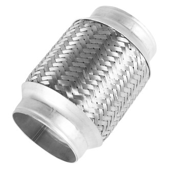 BRExhaust® - Inner Braid Flex Pipe without Ends (3" Inlet, 3" Outlet, 6" Flex Length)