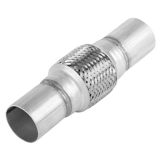 BRExhaust® - Inner Braid Flex Pipe with Ends (1.75" Inlet, 1.75" Outlet, 4" Flex Length, 8" Overall Length)