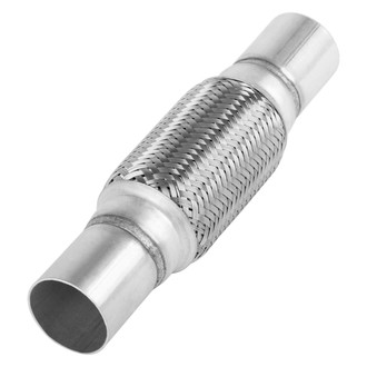 BRExhaust® - Inner Braid Flex Pipe with Ends (1.75" Inlet, 1.75" Outlet, 10.6" Flex Length, 15.08" Overall Length)