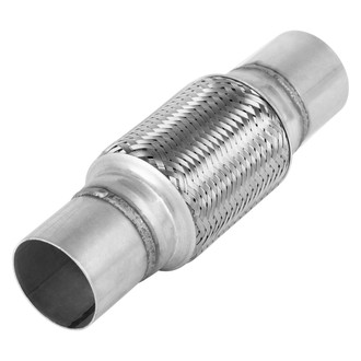 BRExhaust® - Interlock Flex Pipe with Ends (2" Inlet, 2" Outlet, 4" Flex Length, 8" Overall Length)