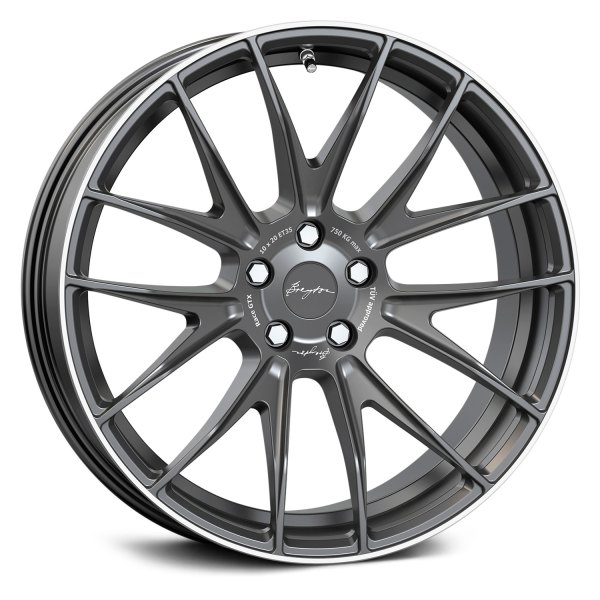 BREYTON WHEELS® - RACE GTX Matte Gunmetal with Polished Lip