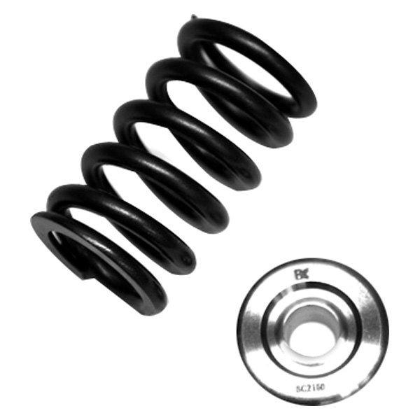 Brian Crower® - Single Valve Spring & Titanium Retainer Kit with Triple Groove Keeper