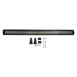 Bright Earth® - 40" 240W Dual Row Combo Spot/Flood Beam LED Light Bar with Chrome Outer Reflector