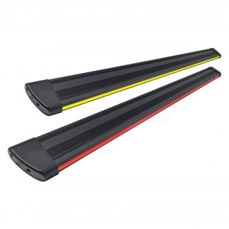 Broadfeet® - 6" R66 Black Running Boards with Integrated LED Light