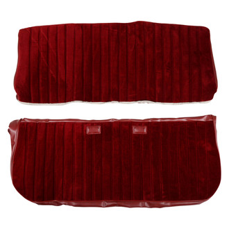 Brothers Trucks® - Vinyl and Cloth Seat Upholstery Kit, Maroon and Burgundy