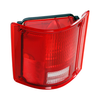 Brothers Trucks® - Driver Side Chrome/Red Factory Style Tail Light Lens and Housing