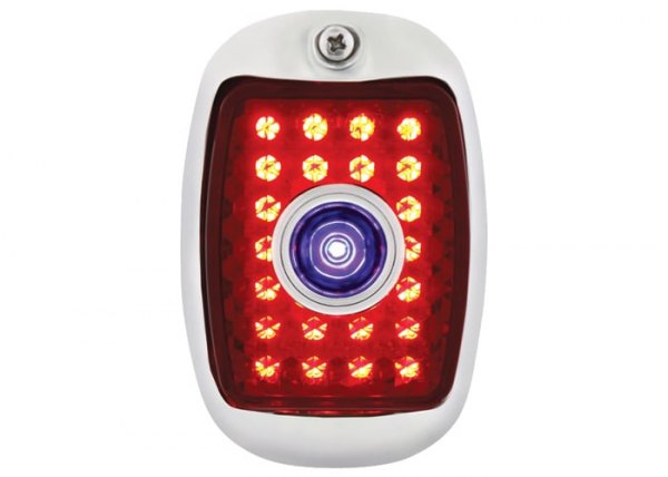 Brothers Trucks® - Passenger Side Chrome/Red LED Tail Light