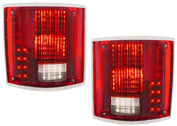Brothers Trucks® - Chrome/Red Deluxe LED Tail Lights