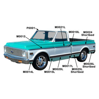 Brothers Trucks® - Upper Driver Side Truck Cab Molding