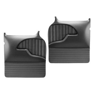 Brothers Trucks® - Sport Pro-Classic Custom Style Front Driver and Passenger Side Door Panels Black Vinyl Cover with Black Stitching