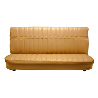 Brothers Trucks® - Front Bench Madrid Vinyl Seat Upholstery, Dark Saddle