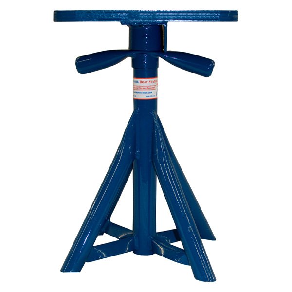 Brownell Boat Stands® - 18"-25" Blue Motorboat Stand with Flat Top
